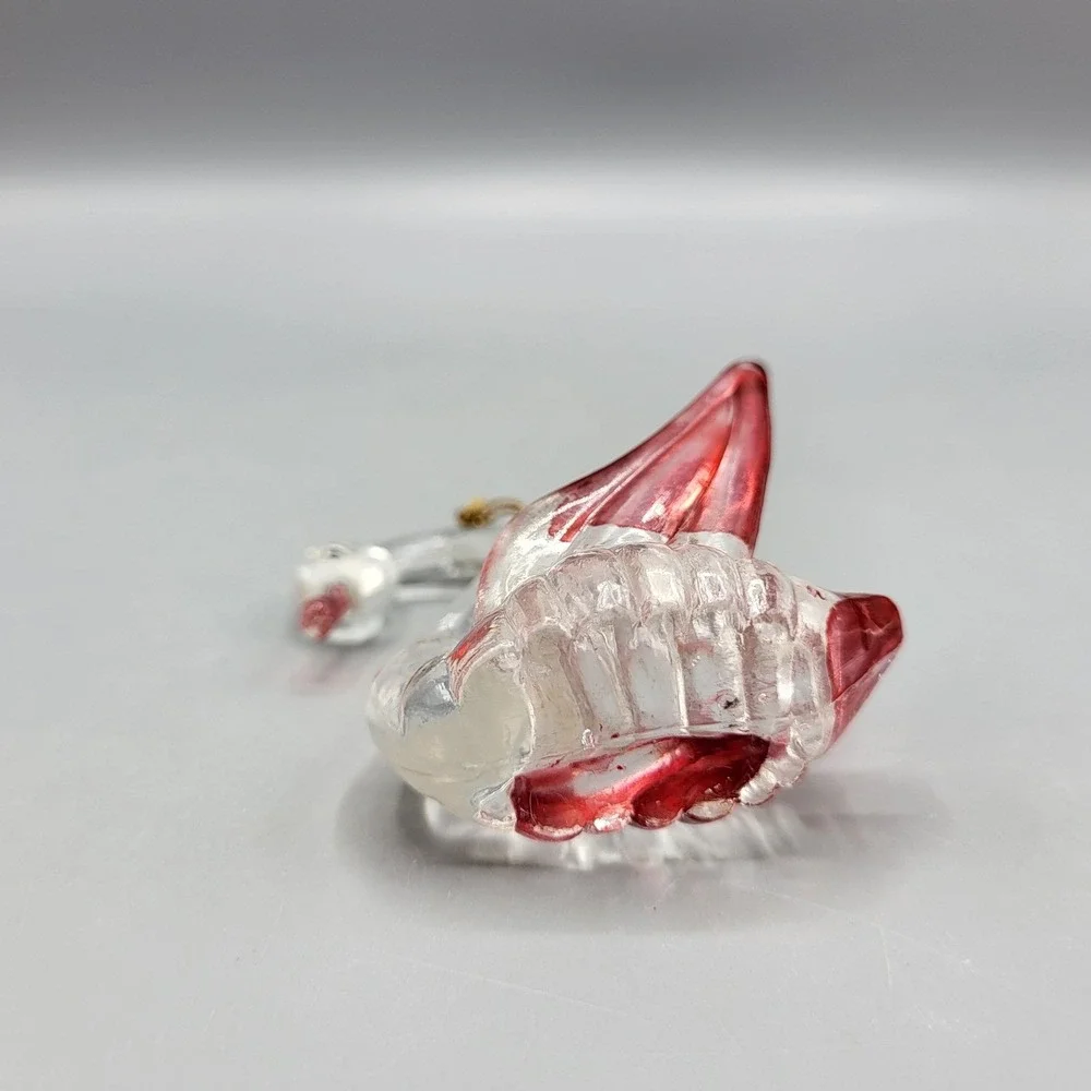 Vintage Lucite Acrylic Christmas Ornaments Figurines Animal Set of 3 Holiday